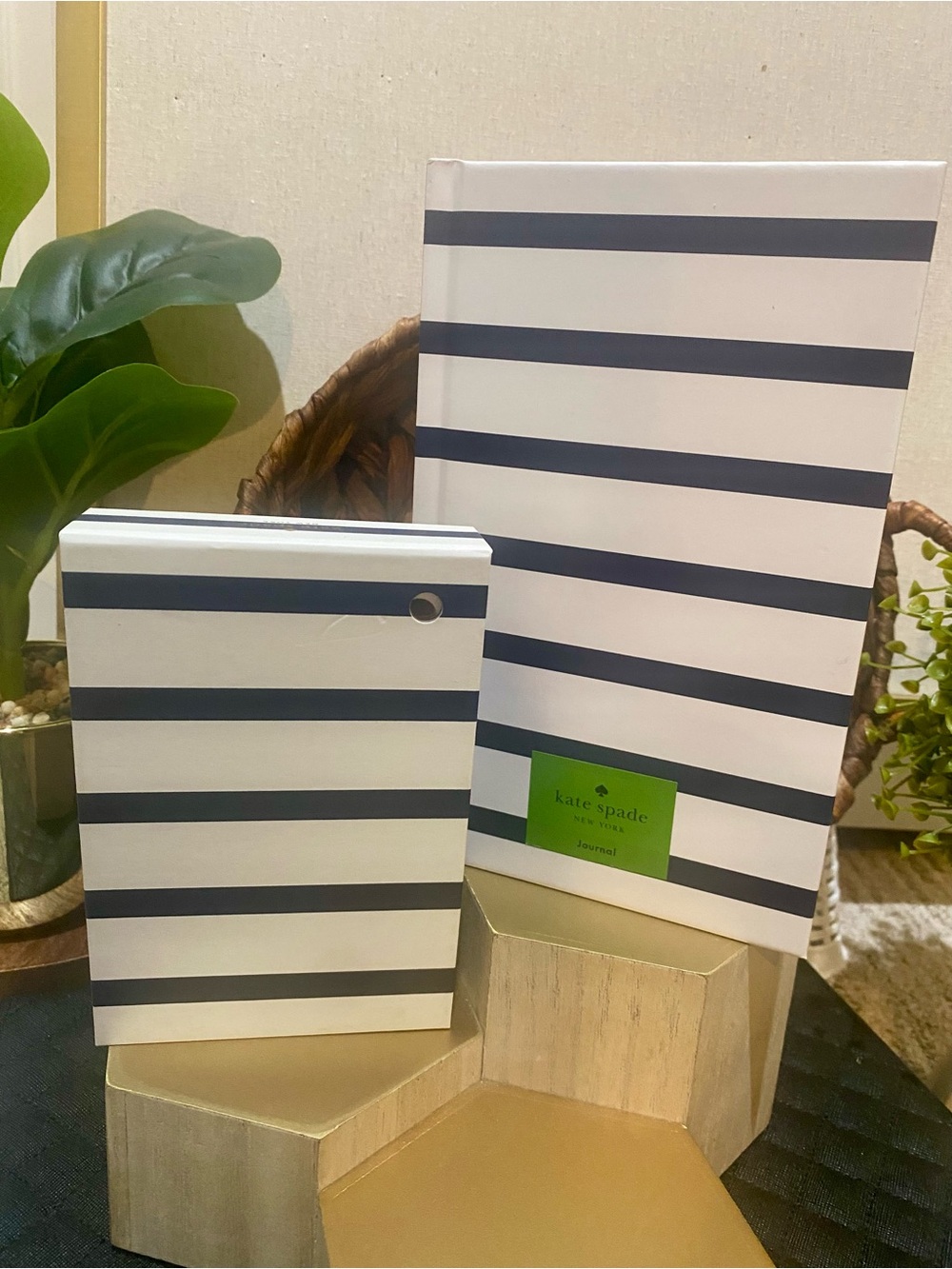 kate spade Navy & White Striped Journal and Notepad